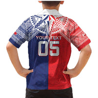 Custom Rugby Samoa And Tonga Family Matching Mermaid Dress and Hawaiian Shirt Toa Samoa With Mate Maa - Polynesian Pride