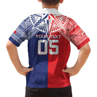 Custom Rugby Samoa And Tonga Family Matching Summer Maxi Dress and Hawaiian Shirt Toa Samoa With Mate Maa - Polynesian Pride