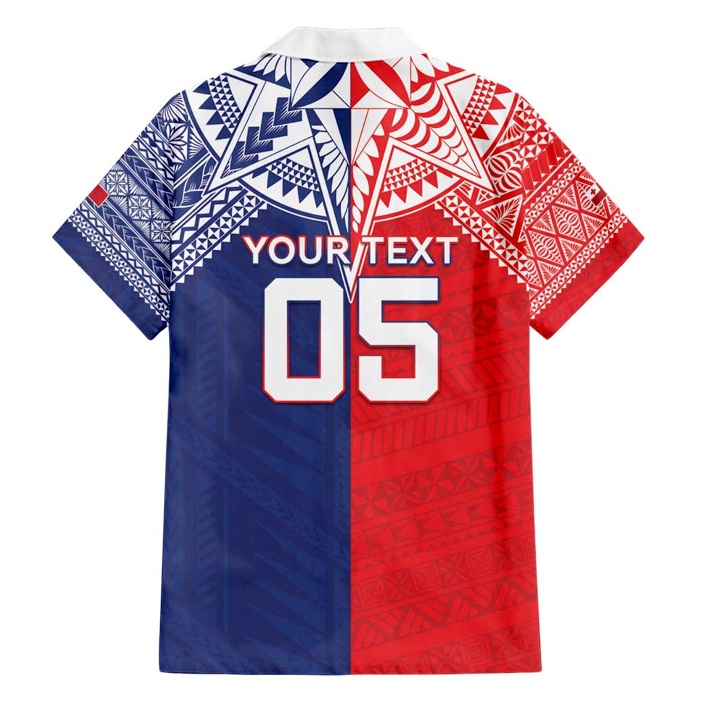 Custom Rugby Samoa And Tonga Family Matching Summer Maxi Dress and Hawaiian Shirt Toa Samoa With Mate Maa - Polynesian Pride