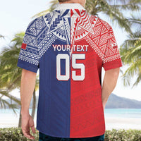 Custom Rugby Samoa And Tonga Hawaiian Shirt Toa Samoa With Mate Maa - Polynesian Pride