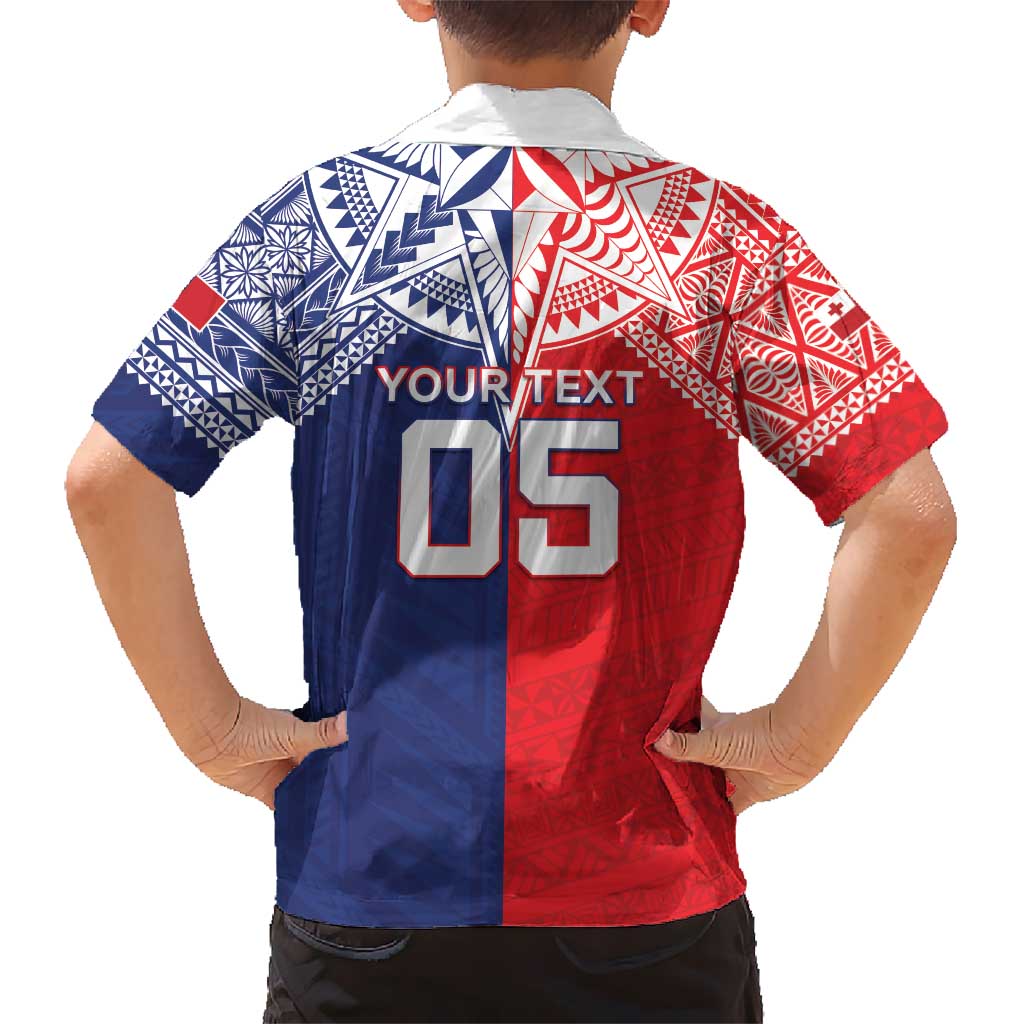 Custom Rugby Samoa And Tonga Hawaiian Shirt Toa Samoa With Mate Maa - Polynesian Pride