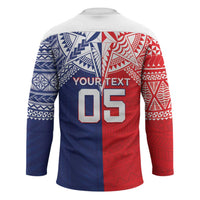 Custom Rugby Samoa And Tonga Hockey Jersey Toa Samoa With Mate Maa - Polynesian Pride