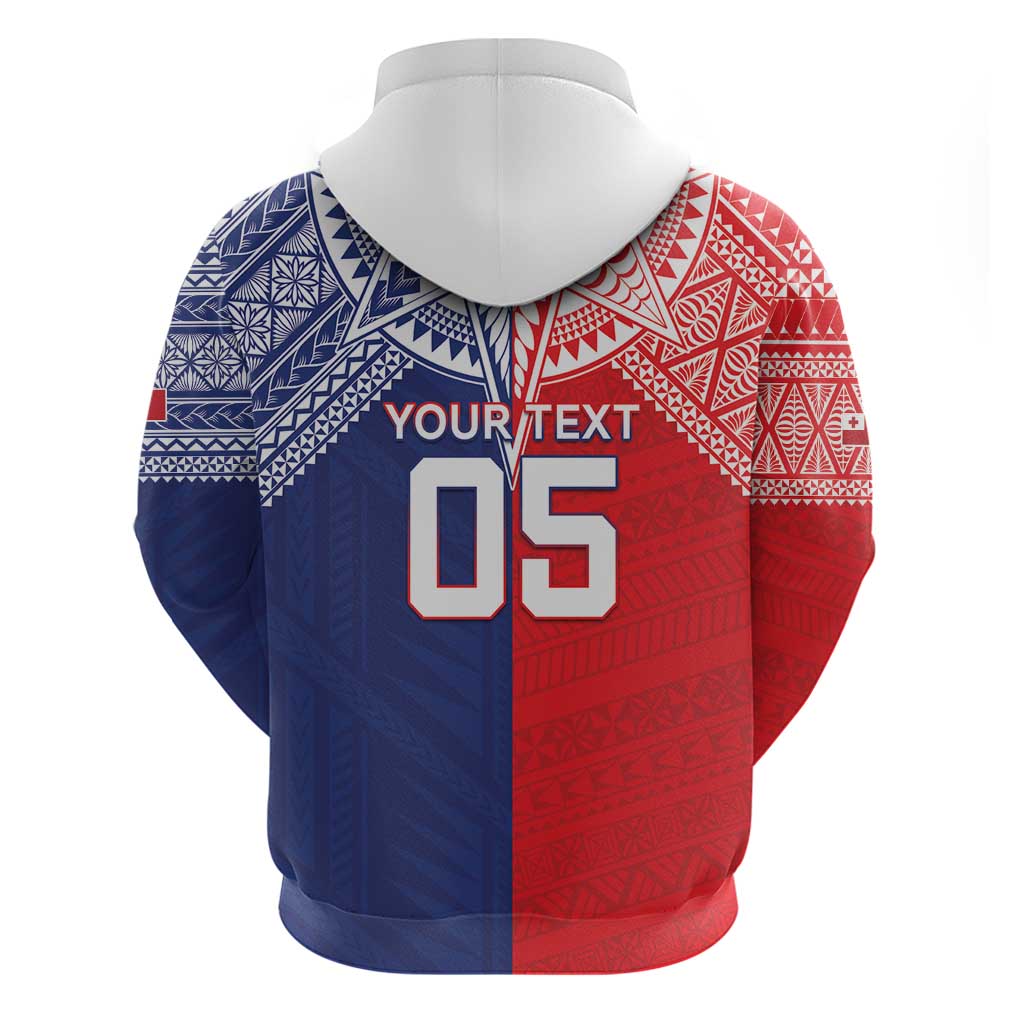 Custom Rugby Samoa And Tonga Hoodie Toa Samoa With Mate Maa - Polynesian Pride