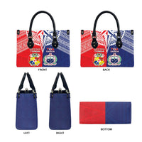Rugby Samoa And Tonga Leather Bag Toa Samoa With Mate Maa - Polynesian Pride