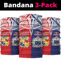 Rugby Samoa And Tonga Neck Gaiter Toa Samoa With Mate Maa - Polynesian Pride
