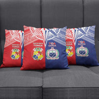 Rugby Samoa And Tonga Pillow Cover Toa Samoa With Mate Maa - Polynesian Pride