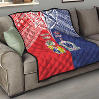Rugby Samoa And Tonga Quilt Toa Samoa With Mate Maa - Polynesian Pride
