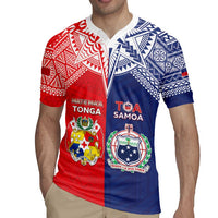 Custom Rugby Samoa And Tonga Rugby Jersey Toa Samoa With Mate Maa - Polynesian Pride