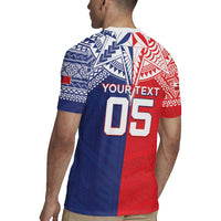 Custom Rugby Samoa And Tonga Rugby Jersey Toa Samoa With Mate Maa - Polynesian Pride