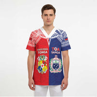 Custom Rugby Samoa And Tonga Scrub Top Toa Samoa With Mate Maa - Polynesian Pride