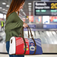 Rugby Samoa And Tonga Travel Bag Toa Samoa With Mate Maa - Polynesian Pride