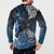New Zealand Huia Bird Button Sweatshirt Aotearoa Maori Pattern