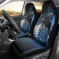 New Zealand Huia Bird Car Seat Cover Aotearoa Maori Pattern