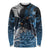 New Zealand Huia Bird Long Sleeve Shirt Aotearoa Maori Pattern