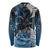 New Zealand Huia Bird Long Sleeve Shirt Aotearoa Maori Pattern
