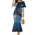 New Zealand Huia Bird Mermaid Dress Aotearoa Maori Pattern