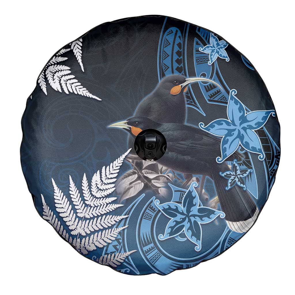 New Zealand Huia Bird Spare Tire Cover Aotearoa Maori Pattern