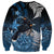 New Zealand Huia Bird Sweatshirt Aotearoa Maori Pattern