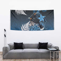 New Zealand Huia Bird Tapestry Aotearoa Maori Pattern