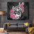 Guam Chamorro Tapestry Bougainvillea Black Polynesian Tribal Pattern