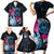 Tahiti Ia Orana Family Matching Short Sleeve Bodycon Dress and Hawaiian Shirt Polynesian Turtle With Coat Of Arms LT05 - Polynesian Pride