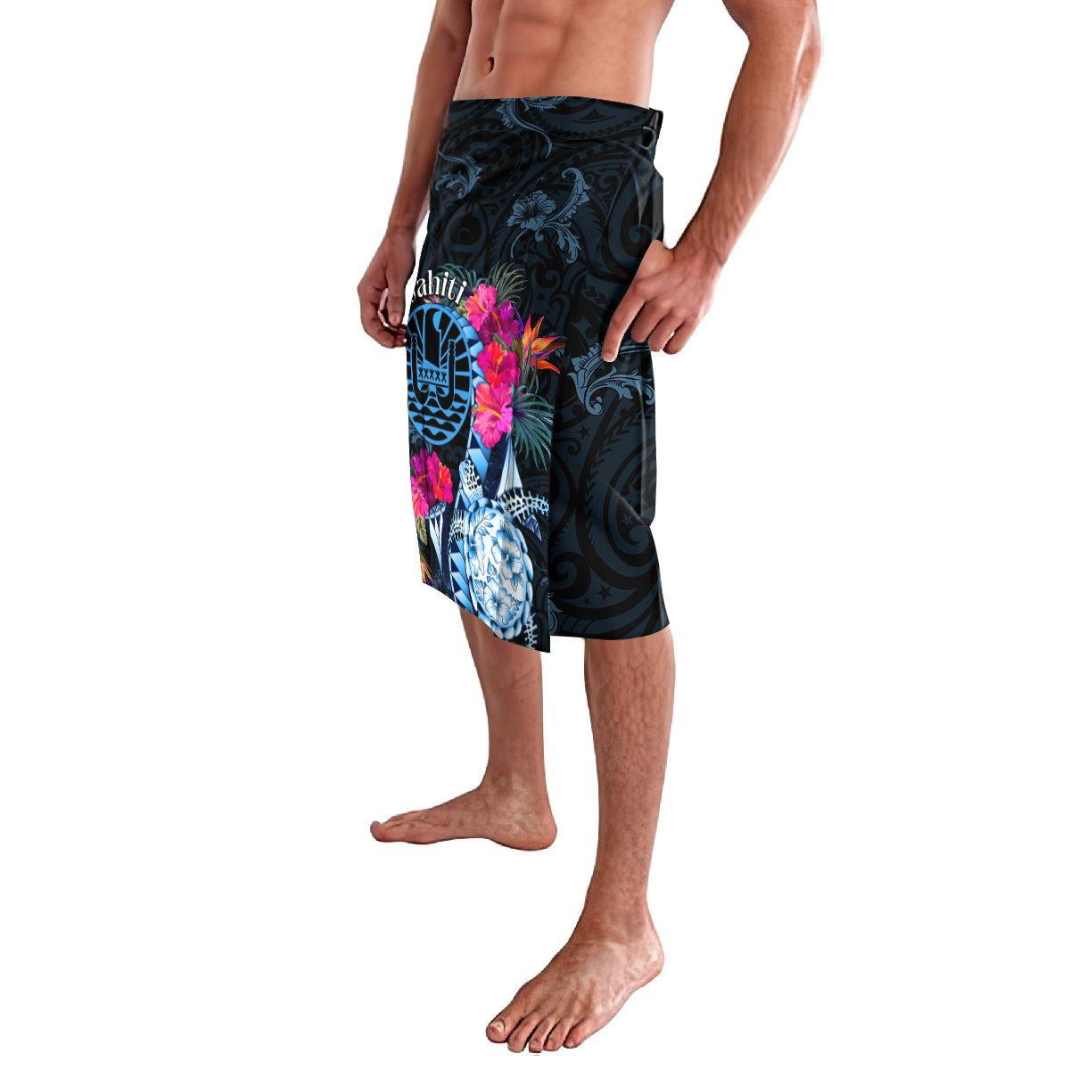 Tahiti Ia Orana Lavalava Polynesian Turtle With Coat Of Arms LT05 - Polynesian Pride