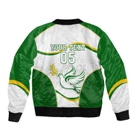 Custom Tailevu Rugby Bomber Jacket Fiji Tapa Pattern LT05 - Polynesian Pride