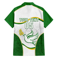 Custom Tailevu Rugby Family Matching Off Shoulder Short Dress and Hawaiian Shirt Fiji Tapa Pattern LT05 - Polynesian Pride