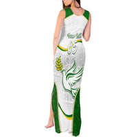 Custom Tailevu Rugby Tank Maxi Dress Fiji Tapa Pattern LT05 - Polynesian Pride