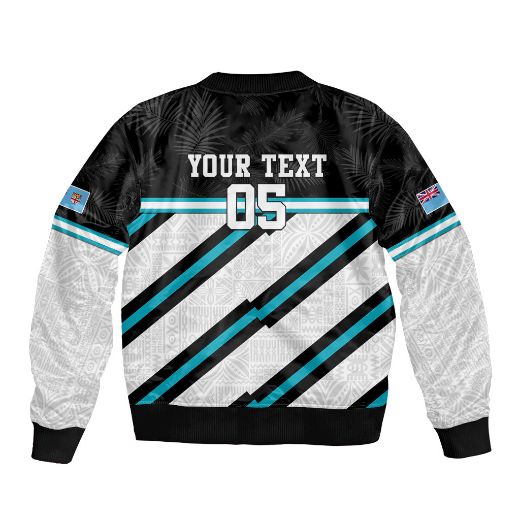 Custom Fiji Rugby Bomber Jacket Fijian 7s With Tapa Pattern LT05 - Polynesian Pride