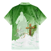 Happy Palm Sunday Family Matching Mermaid Dress and Hawaiian Shirt With Polynesian Pattern LT05 - Polynesian Pride