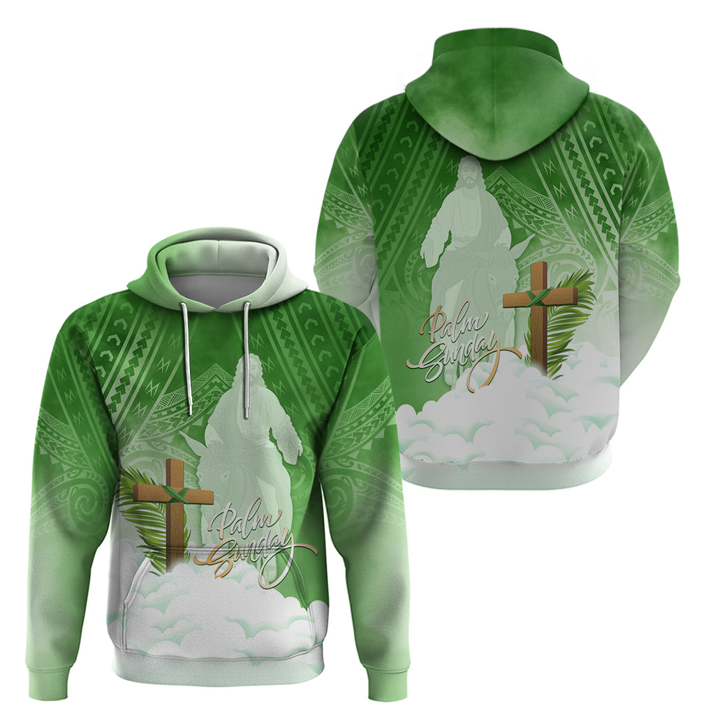 Happy Palm Sunday Zip Hoodie With Polynesian Pattern LT05 - Polynesian Pride