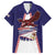 Personalised American Samoa Flag Day Family Matching Off The Shoulder Long Sleeve Dress and Hawaiian Shirt Flag Style