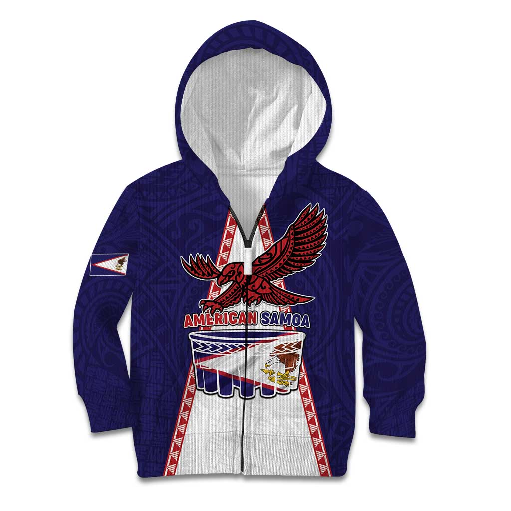 Personalised American Samoa Flag Day Kid Hoodie Flag Style