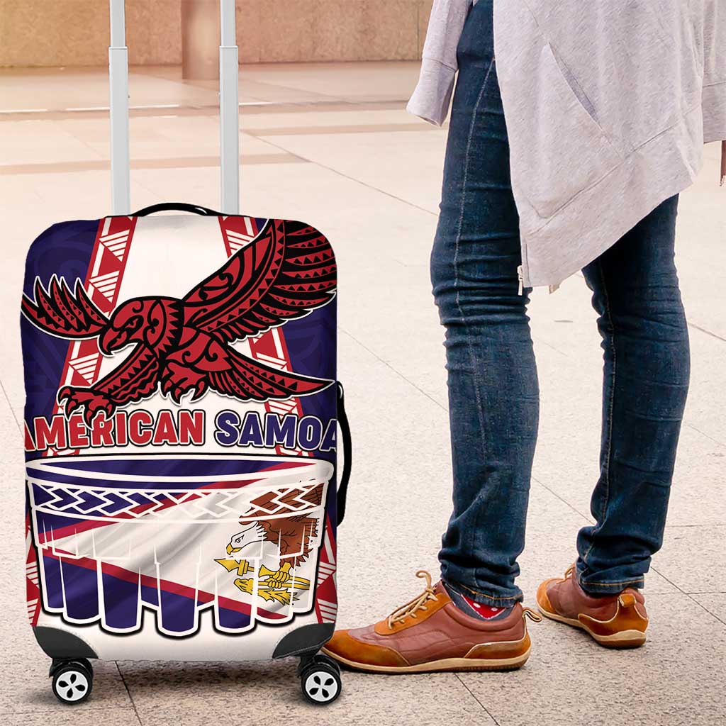 American Samoa Flag Day Luggage Cover Flag Style LT05 Blue - Polynesian Pride