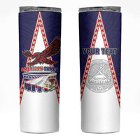 Personalised American Samoa Flag Day Skinny Tumbler Flag Style