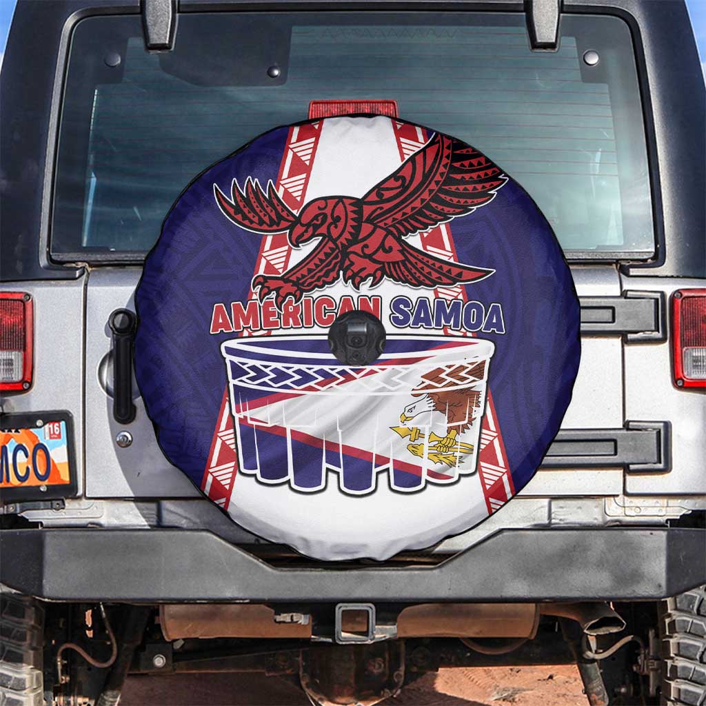 American Samoa Flag Day Spare Tire Cover Flag Style LT05 Blue - Polynesian Pride