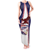 Personalised American Samoa Flag Day Tank Maxi Dress Flag Style