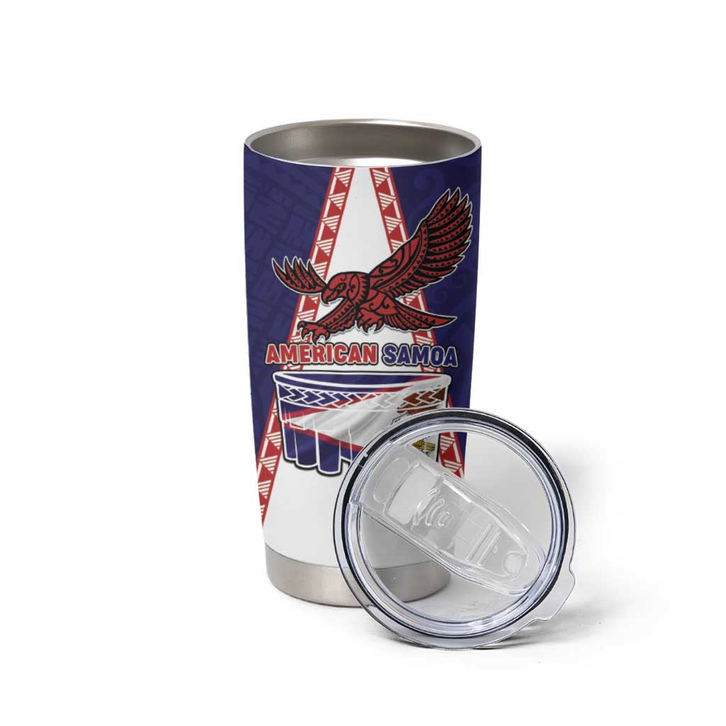 Personalised American Samoa Flag Day Tumbler Cup Flag Style