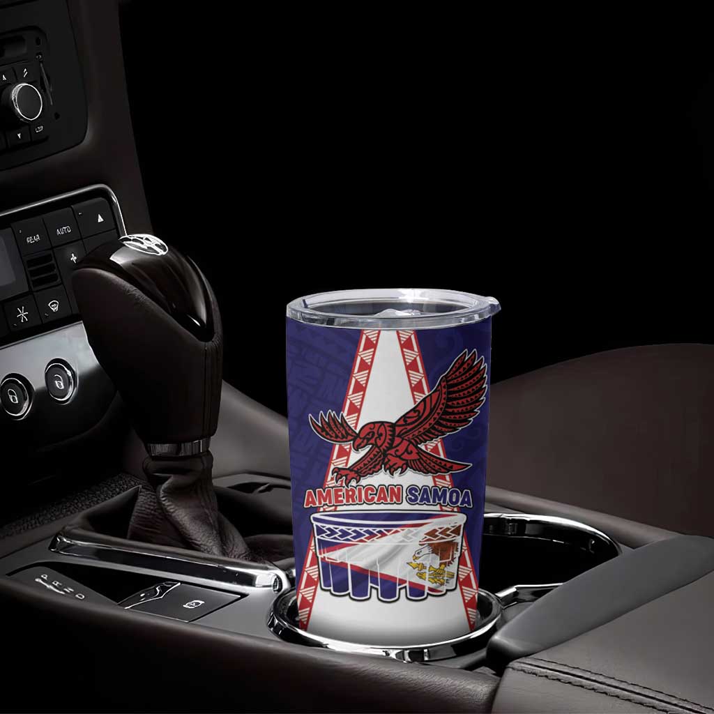 Personalised American Samoa Flag Day Tumbler Cup Flag Style