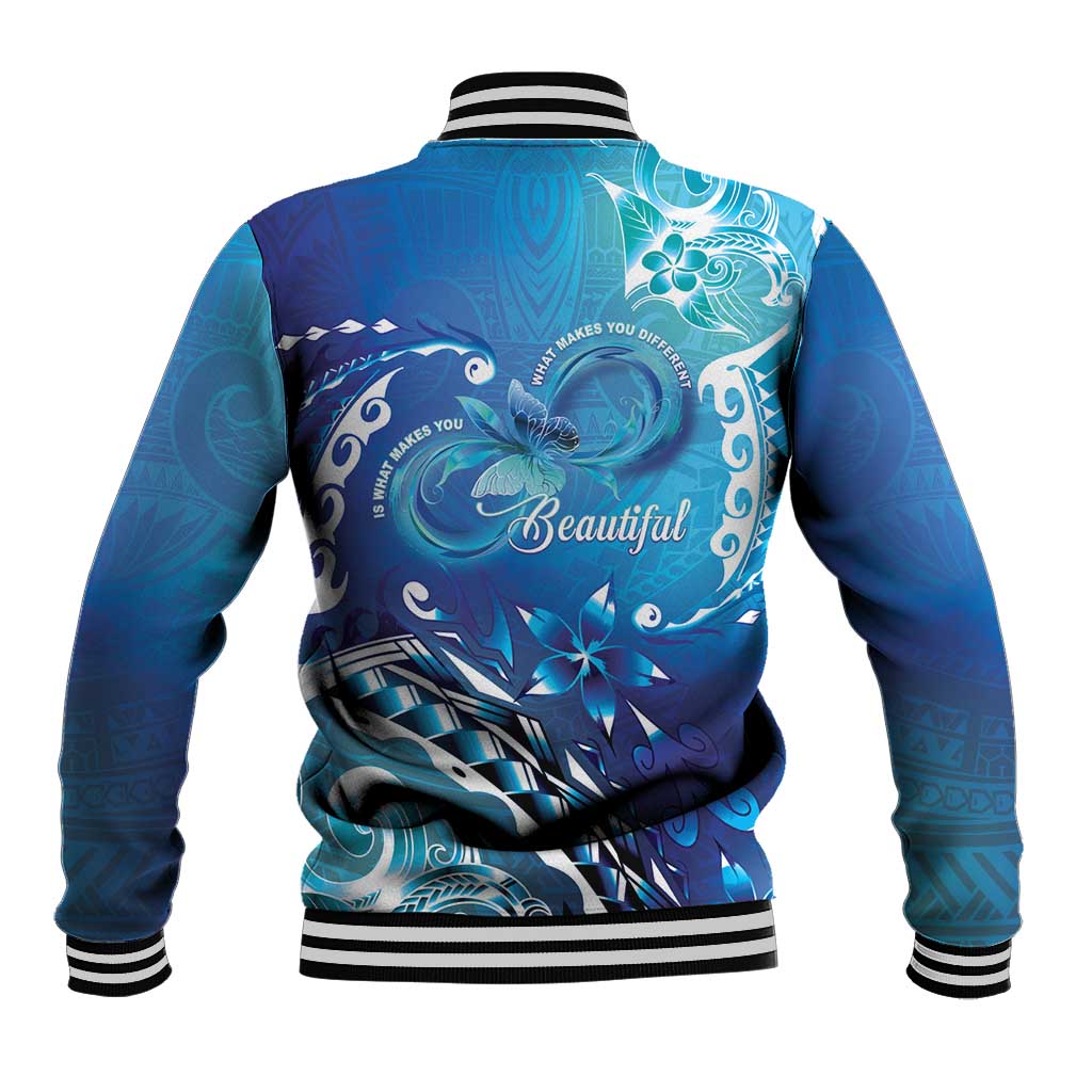 Polynesia Autism Awareness Baseball Jacket Be In Awe Of My 'Tism