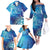 Polynesia Autism Awareness Family Matching Off The Shoulder Long Sleeve Dress and Hawaiian Shirt Be In Awe Of My 'Tism