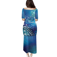 Polynesia Autism Awareness Family Matching Puletasi and Hawaiian Shirt Be In Awe Of My 'Tism