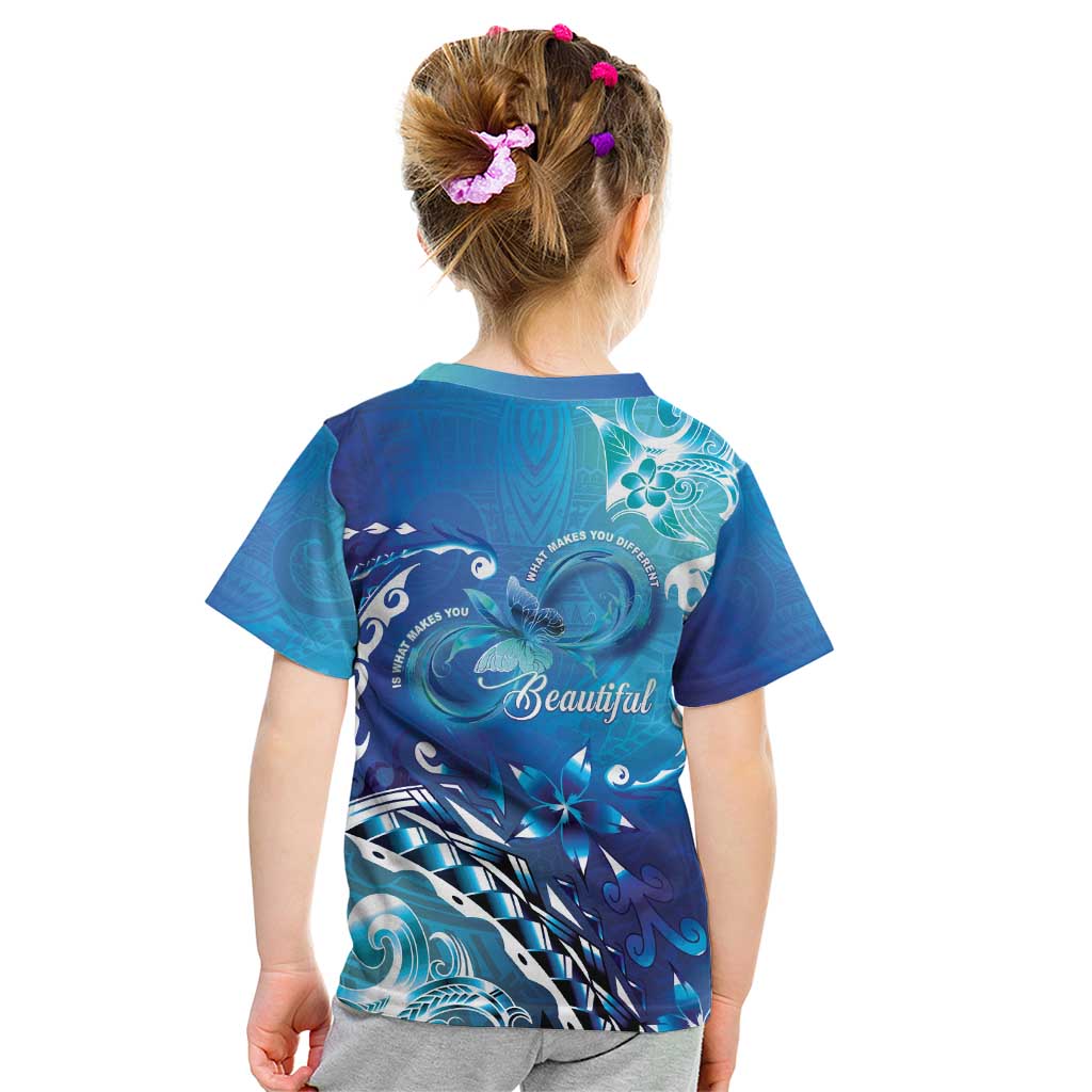 Polynesia Autism Awareness Kid T Shirt Be In Awe Of My 'Tism