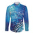 Polynesia Autism Awareness Long Sleeve Button Shirt Be In Awe Of My 'Tism
