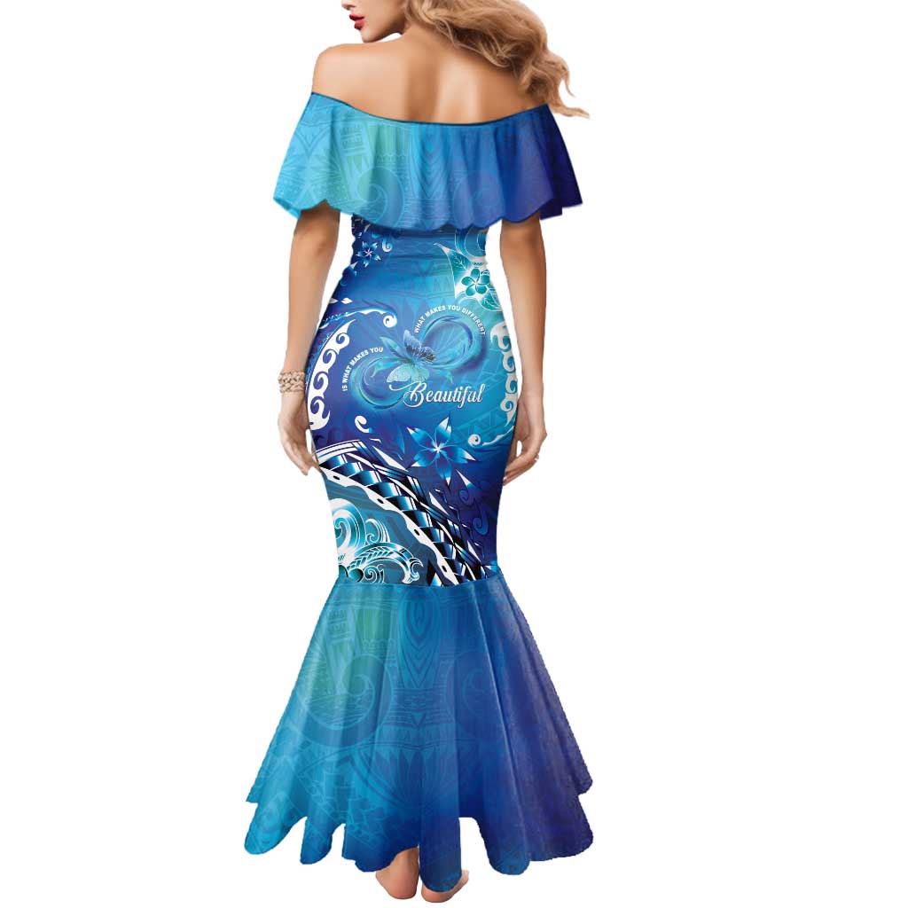 Polynesia Autism Awareness Mermaid Dress Be In Awe Of My 'Tism