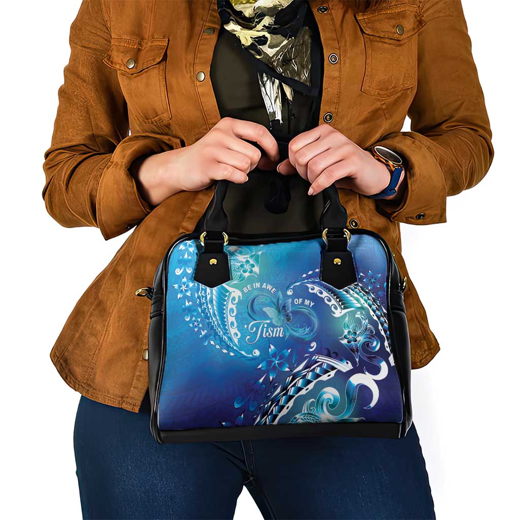 Polynesia Autism Awareness Shoulder Handbag Be In Awe Of My 'Tism