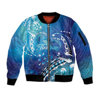 Polynesia Autism Awareness Sleeve Zip Bomber Jacket Be In Awe Of My 'Tism