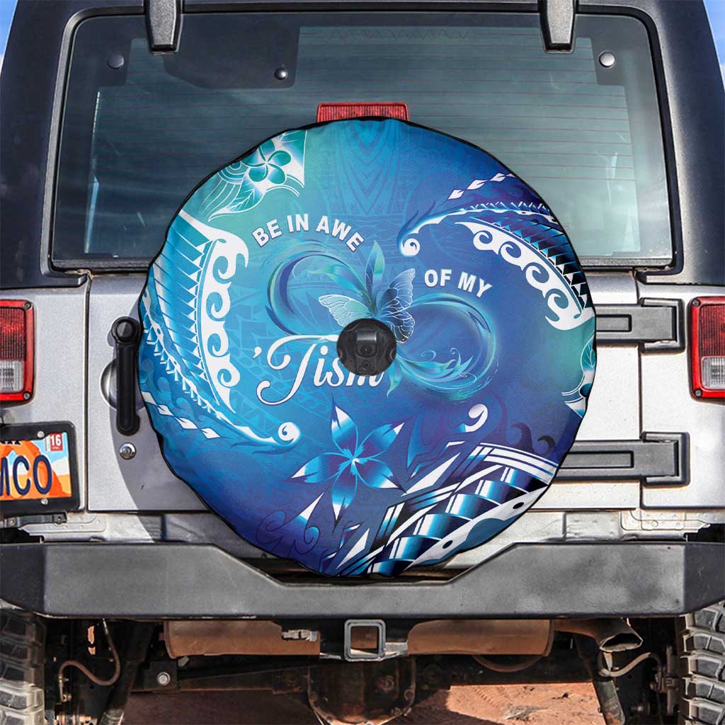 Polynesia Autism Awareness Spare Tire Cover Be In Awe Of My 'Tism LT05 Blue - Polynesian Pride