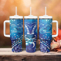 Polynesia Autism Awareness Tumbler With Handle Be In Awe Of My 'Tism